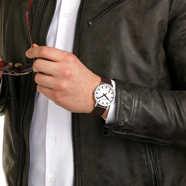 Đồng Hồ Nam Mondaine Classic Brown Vegan Watch A660.30360.11SBGV - 40mm Màu Nâu Bạc - Đồng hồ - Vua Hàng Hiệu