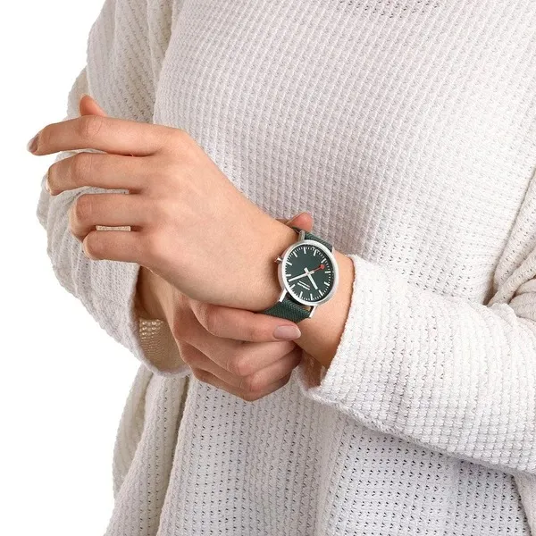Đồng Hồ Nam Mondaine Classic Forest Green Watch A660.30314.60SBF - 36mm Màu Xanh Xám - Đồng hồ - Vua Hàng Hiệu
