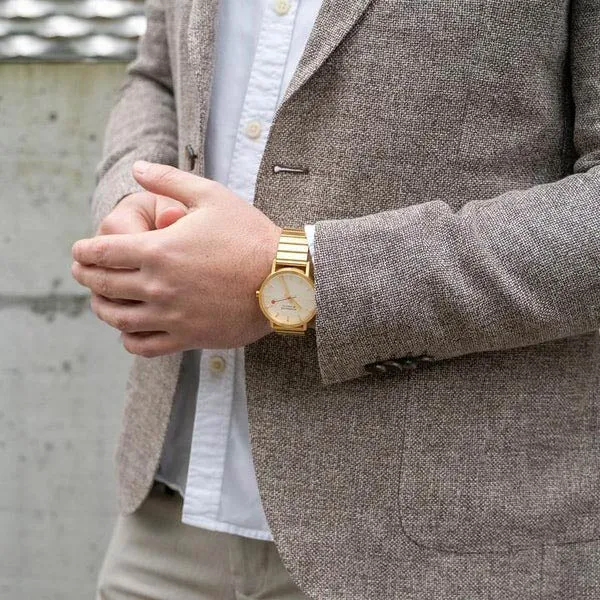 Đồng Hồ Nam Mondaine Classic Golden Watch A660.30360.16SBM Màu Vàng - Đồng hồ - Vua Hàng Hiệu