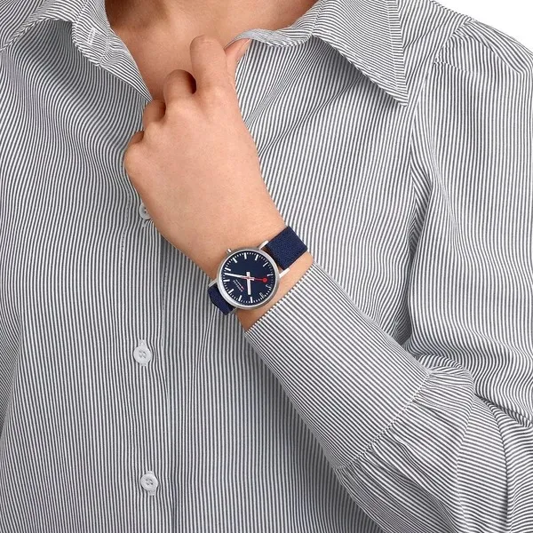 Đồng Hồ Nam Mondaine Classic Ocean Blue Watch A660.30314.40SBD - 36mm Màu Xanh Bạc - Đồng hồ - Vua Hàng Hiệu