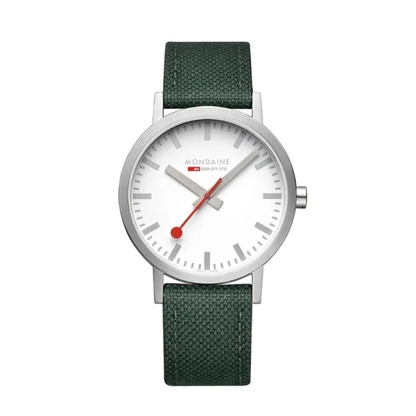 Đồng Hồ Nam Mondaine Classic Park Green Watch A660.30360.17SBS - 40mm Màu Bạc - Đồng hồ - Vua Hàng Hiệu
