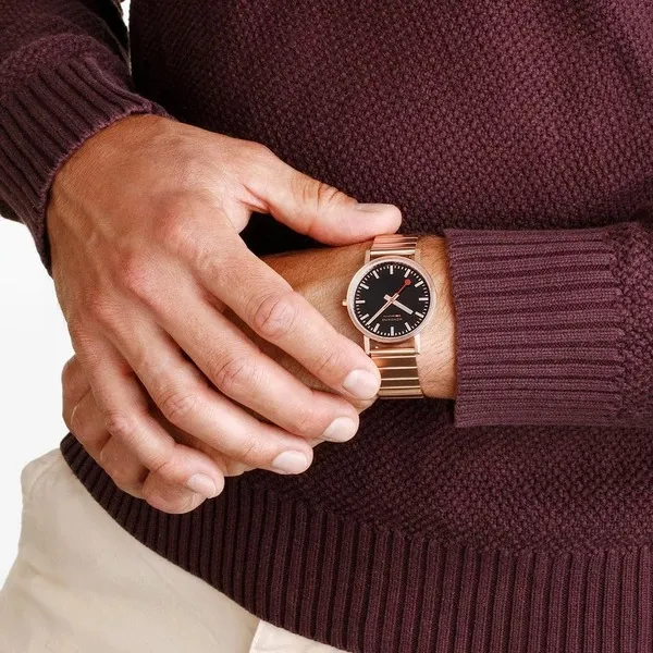 Đồng Hồ Nam Mondaine Classic Rose Golden Watch A660.30314.16SBR - 36mm Màu Vàng Hồng - Đồng hồ - Vua Hàng Hiệu