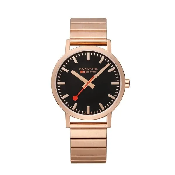 Đồng Hồ Nam Mondaine Classic Rose Golden Watch A660.30360.16SBR - 40mm Màu Vàng Hồng - Đồng hồ - Vua Hàng Hiệu