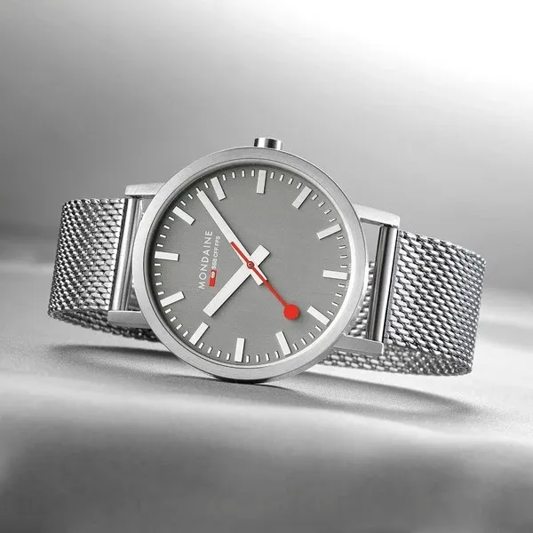Đồng Hồ Nam Mondaine Classic Stainless Steel Gray Watch A660.30360.80SBJ - 40mm Màu Xám Bạc