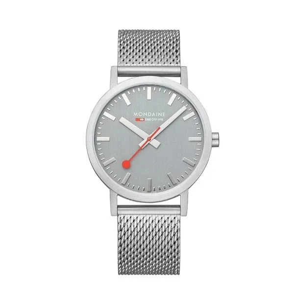Đồng Hồ Nam Mondaine Classic Stainless Steel Gray Watch A660.30360.80SBJ - 40mm Màu Xám Bạc