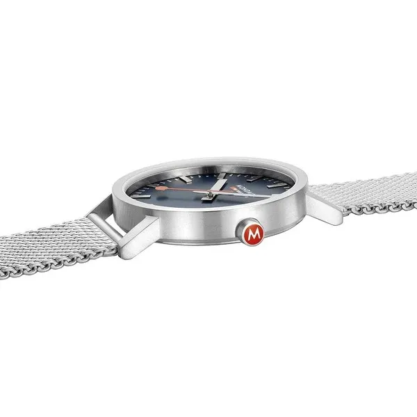 Đồng Hồ Nam Mondaine Classic Stainless Steel Blue Watch A660.30360.40SBJ - 40mm Màu Xanh Xám