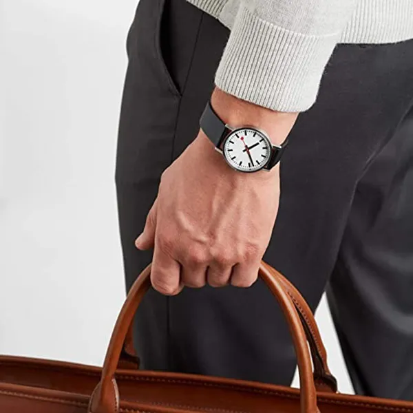 Đồng Hồ Nam Mondaine Classic Vegan Watch A660.30360.16OMV Màu Đen Bạc - Đồng hồ - Vua Hàng Hiệu