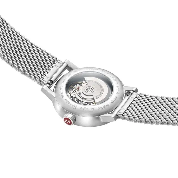 Đồng Hồ Nam Mondaine Evo2 Automatic Stainless Steel Watch MSE.40610.SM - 35mm Màu Xám Bạc