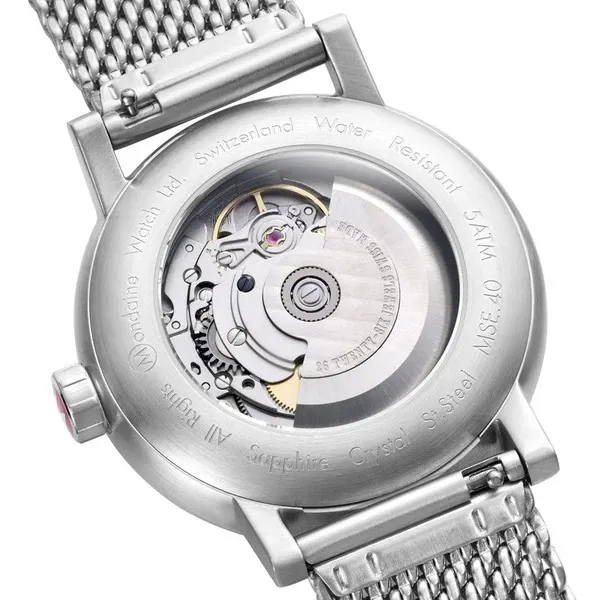 Đồng Hồ Nam Mondaine Evo2 Automatic Stainless Steel Watch MSE.40610.SM - 35mm Màu Xám Bạc