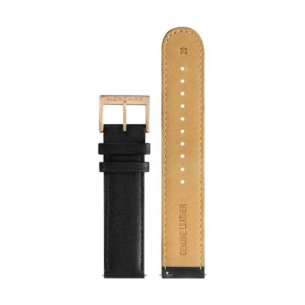 Đồng Hồ Nam Mondaine Evo2 Rose Golden Watch MSE.40112.LB - 40mm Màu Đen Vàng - Đồng hồ - Vua Hàng Hiệu