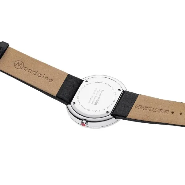 Đồng Hồ Nam Mondaine Giant Black Watch MSX.4211B.LB - 42mm Màu Đen Bạc