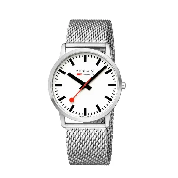 Đồng Hồ Nam Mondaine Simply Elegant Classic Stainless Steel Watch A638.30350.16SBZ - 40mm Màu Xám Bạc