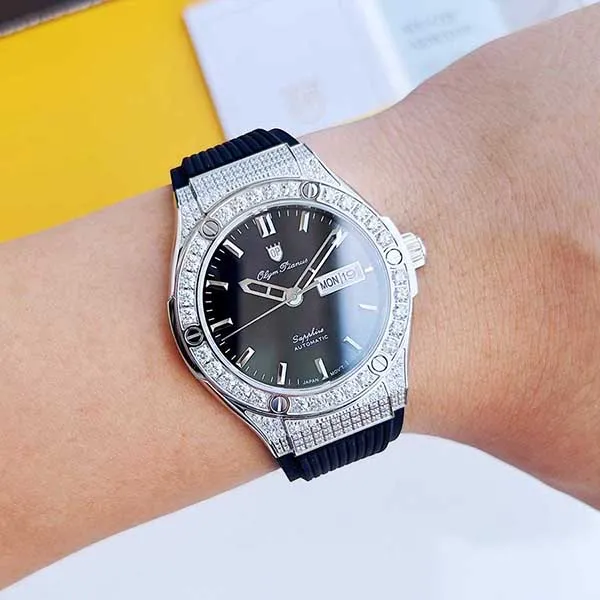 Đồng Hồ Nam Olym Pianus OP990-45ADDGS-GL-D Màu Đen Bạc - Đồng hồ - Vua Hàng Hiệu