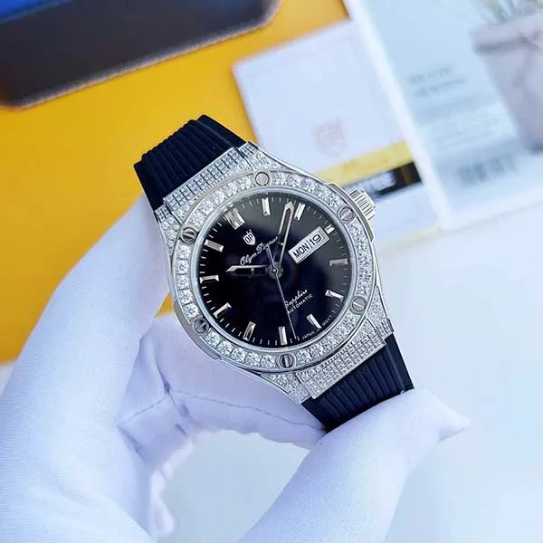 Đồng Hồ Nam Olym Pianus OP990-45ADDGS-GL-D Màu Đen Bạc - Đồng hồ - Vua Hàng Hiệu