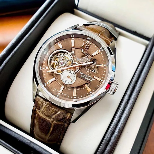 Đồng Hồ Nam Orient Star 41 mm SDK05004K0 Màu Nâu - Đồng hồ - Vua Hàng Hiệu