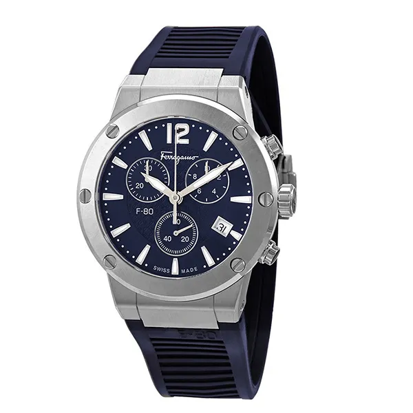 Đồng Hồ Nam Salvatore Ferragamo F-80 Men's Watch Màu Xanh Navy