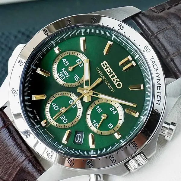 Mua Đồng Hồ Nam Seiko Spirit Chronograph SBTR017 Màu Xanh Green - Seiko -  Mua tại Vua Hàng Hiệu h069099