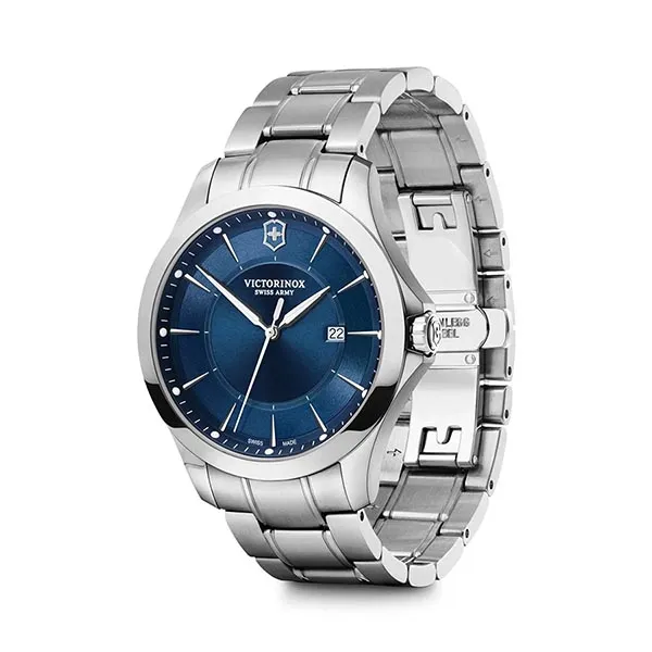 Đồng Hồ Nam Victorinox Alliance Quartz Blue Dial 241910 Màu Xanh Bạc