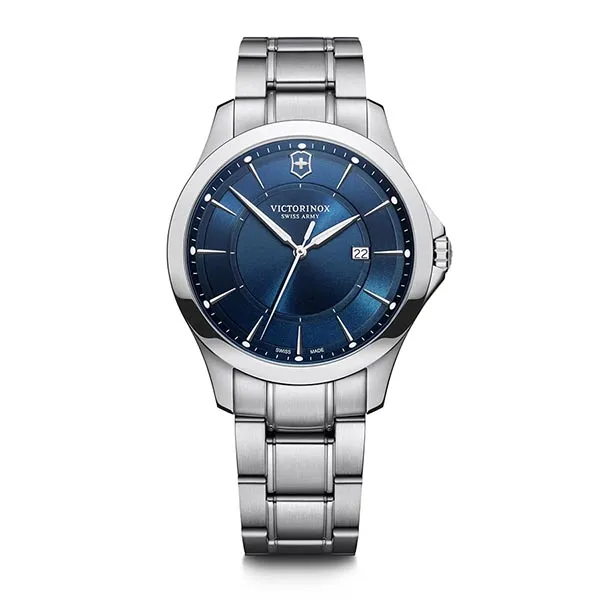 Đồng Hồ Nam Victorinox Alliance Quartz Blue Dial 241910 Màu Xanh Bạc