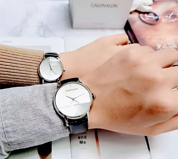 Đồng Hồ Nữ Calvin Klein CK Established Quartz Silver Dial Ladies Watch K9H2Y1C6 Màu Đen