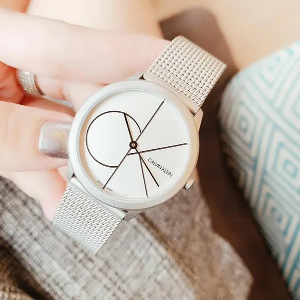 Đồng Hồ Nữ Calvin Klein CK Minimal Quartz White Dial Ladies Watch K3M5215X Màu Bạc - Đồng hồ - Vua Hàng Hiệu