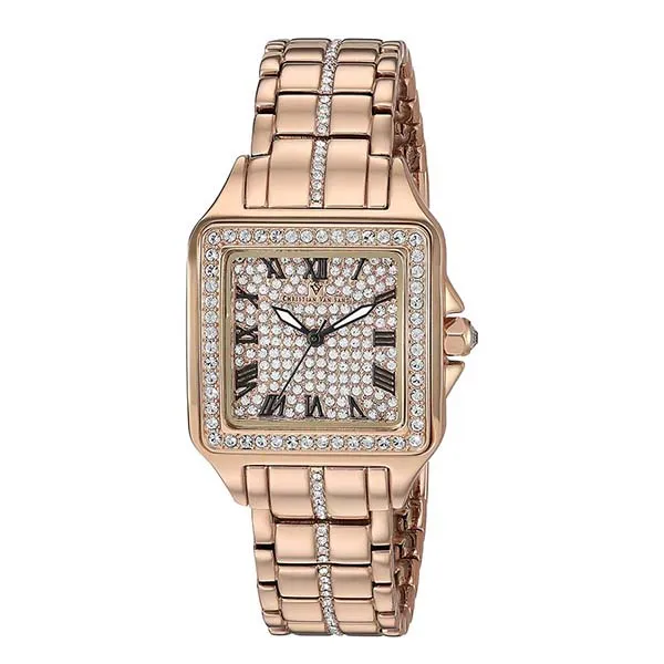 Đồng Hồ Nữ Christian Van Sant Splendeur Quartz Rose Gold Dial CV4622 Màu Vàng Hồng
