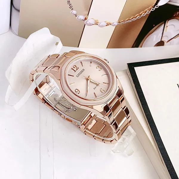 Đồng Hồ Nữ Citizen Eco-Drive FE7053-51X Màu Vàng Hồng