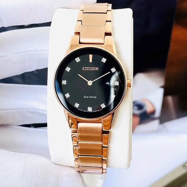 Đồng Hồ Nữ Citizen Eco-Drive GA1058-59Q Màu Vàng Hồng