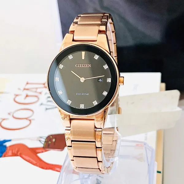 Đồng Hồ Nữ Citizen Eco-Drive GA1058-59Q Màu Vàng Hồng