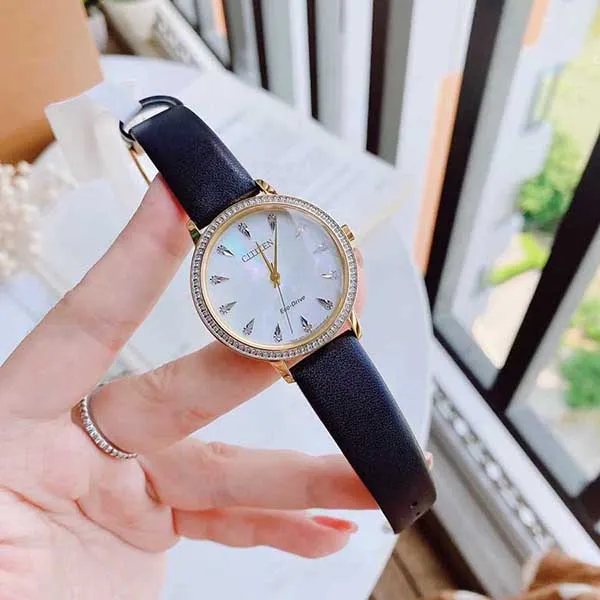 Đồng Hồ Nữ Citizen FE704207D Silhouette 36mm Màu Đen Vàng - Đồng hồ - Vua Hàng Hiệu