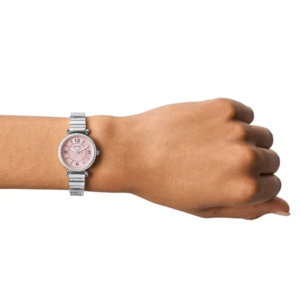 Đồng Hồ Nữ Fossil Carlie ES5189 Dây Thép Không Gỉ Màu Bạc
