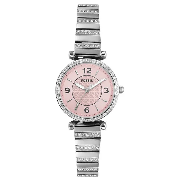 Đồng Hồ Nữ Fossil Carlie ES5189 Dây Thép Không Gỉ Màu Bạc