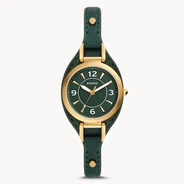 Đồng Hồ Nữ Fossil Carlie ES5241 Dây Da Màu Xanh - Đồng hồ - Vua Hàng Hiệu