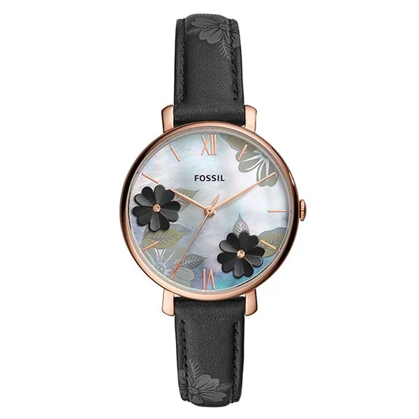 Đồng Hồ Nữ Fossil Jacqueline Dây Da ES4535 Màu Đen