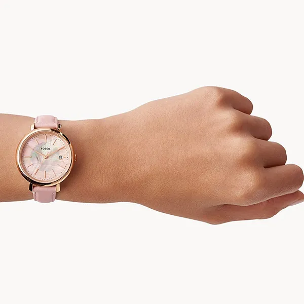 Đồng Hồ Nữ Fossil Jacqueline Dây Da ES5092 Màu Hồng