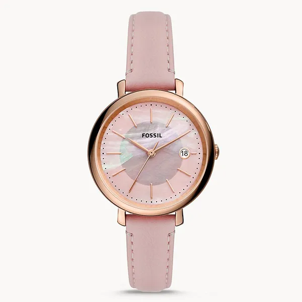 Đồng Hồ Nữ Fossil Jacqueline Dây Da ES5092 Màu Hồng