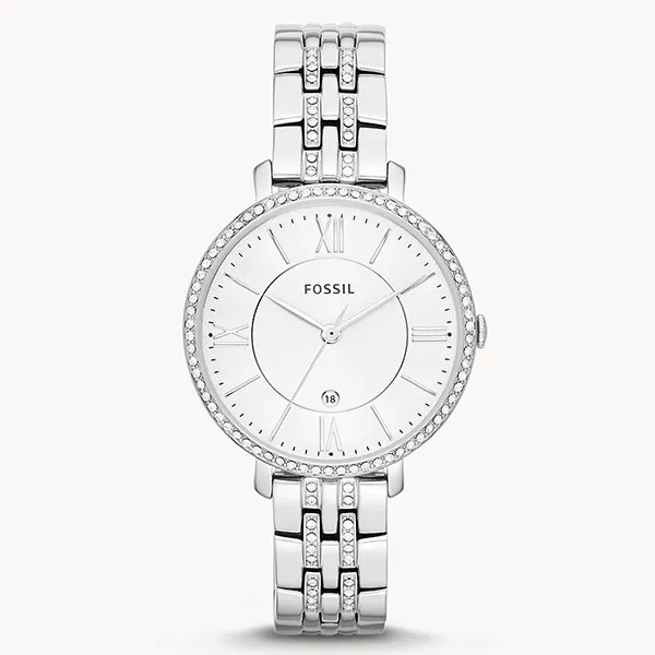 Đồng Hồ Nữ Fossil Jacqueline Dây Thép Không Gỉ ES3545 Màu Bạc