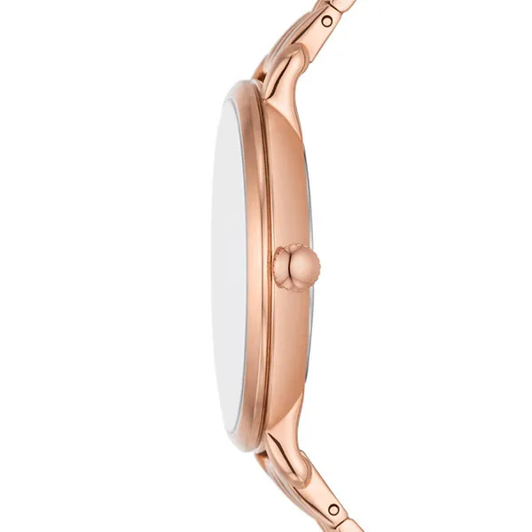 Đồng Hồ Nữ Fossil Jacqueline Dây Thép Không Gỉ ES5185 Màu Vàng Hồng