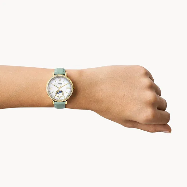 Đồng Hồ Nữ Fossil Jacqueline ES5168 Dây Da Màu Xanh Lá