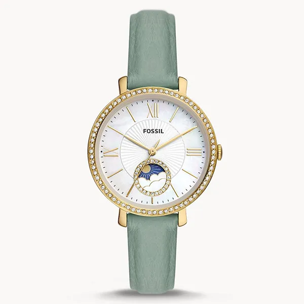 Đồng Hồ Nữ Fossil Jacqueline ES5168 Dây Da Màu Xanh Lá
