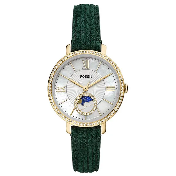 Đồng Hồ Nữ Fossil Jacqueline ES5244 Dây Da Màu Xanh