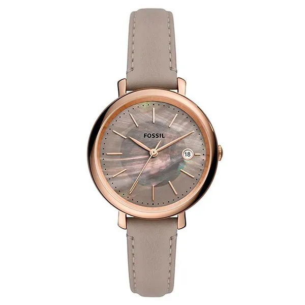 Đồng Hồ Nữ Fossil Jacqueline Solar Dây Da ES5091 Màu Xám - Đồng hồ - Vua Hàng Hiệu