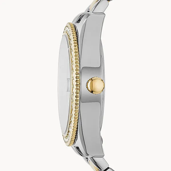 Đồng Hồ Nữ Fossil Scarlette Mini Dây Thép Không Gỉ ES4319 Màu Vàng Bạc