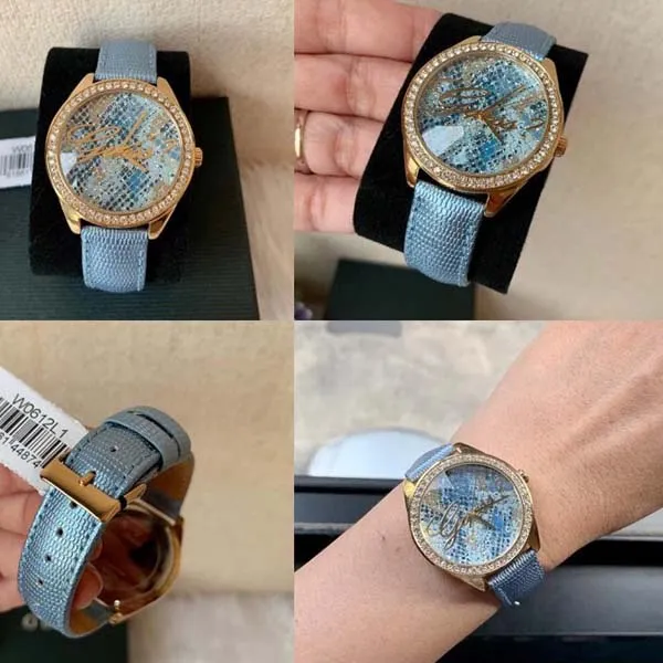 Đồng Hồ Nữ Guess Analog Blue Dial Women's Watch-W0612L1 Màu Xanh Blue