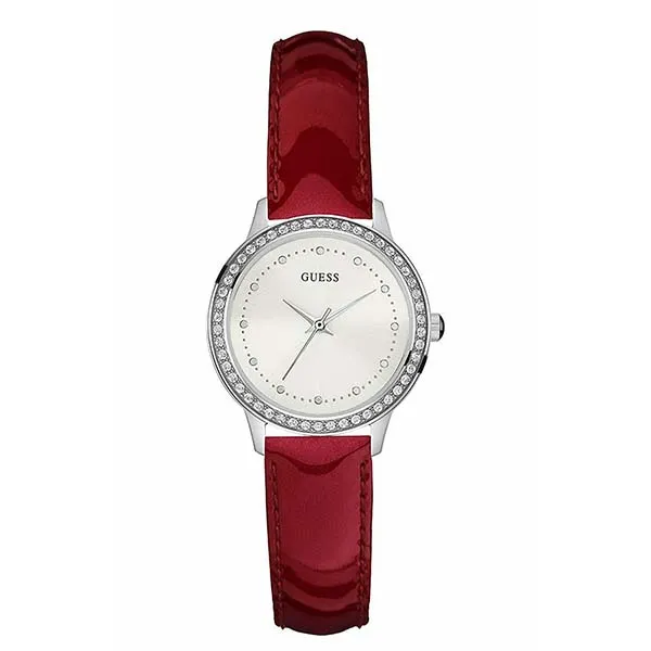 Đồng Hồ Nữ Guess Chelsea Women's Watch 30mm W0648L6 Màu Bạc Đỏ - Đồng hồ - Vua Hàng Hiệu