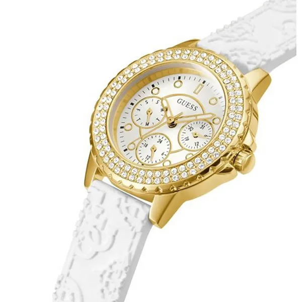 Đồng Hồ Nữ Guess Crown Jewel GW0411L1 Màu Trắng - Đồng hồ - Vua Hàng Hiệu