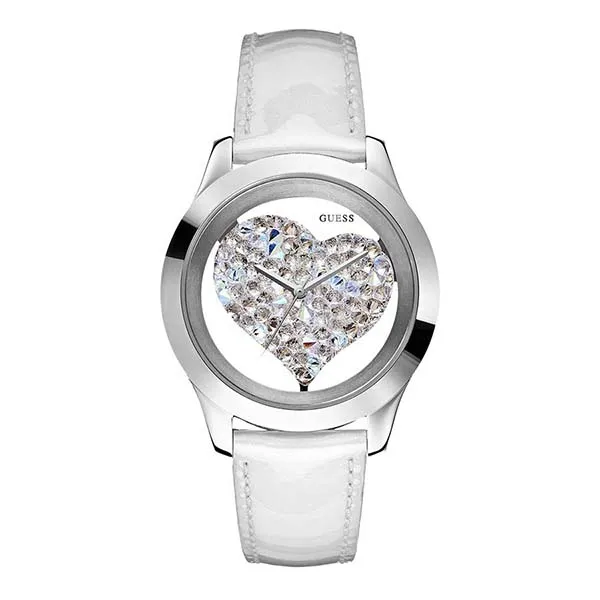 Đồng Hồ Nữ Guess Ladies Watch White Heart Leather U0113L6 Màu Trắng - Đồng hồ - Vua Hàng Hiệu