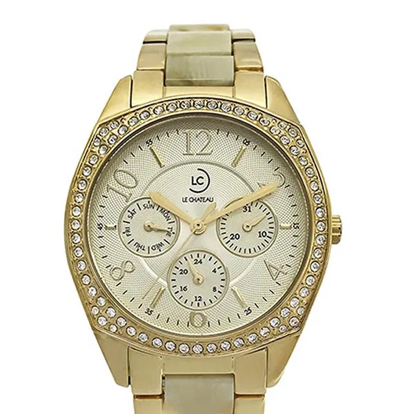 Đồng Hồ Nữ Le Chateau L50.255.34.6.1 Màu Vàng Gold - Đồng hồ - Vua Hàng Hiệu
