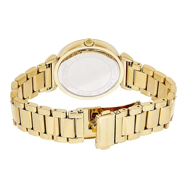 Đồng Hồ Nữ Michael Kors MK Analog Quartz Watch With Stainless Steel Strap MK3338 Màu Vàng Đen
