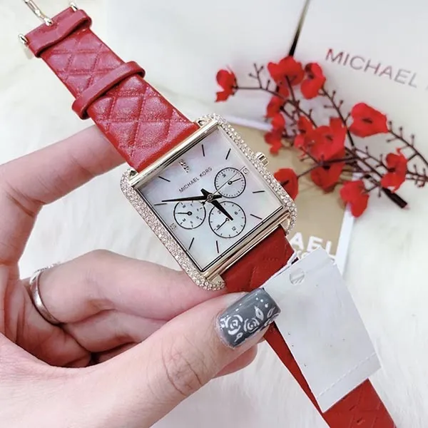 Đồng Hồ Nữ Michael Kors MK2770 32mm Màu Đỏ Trắng